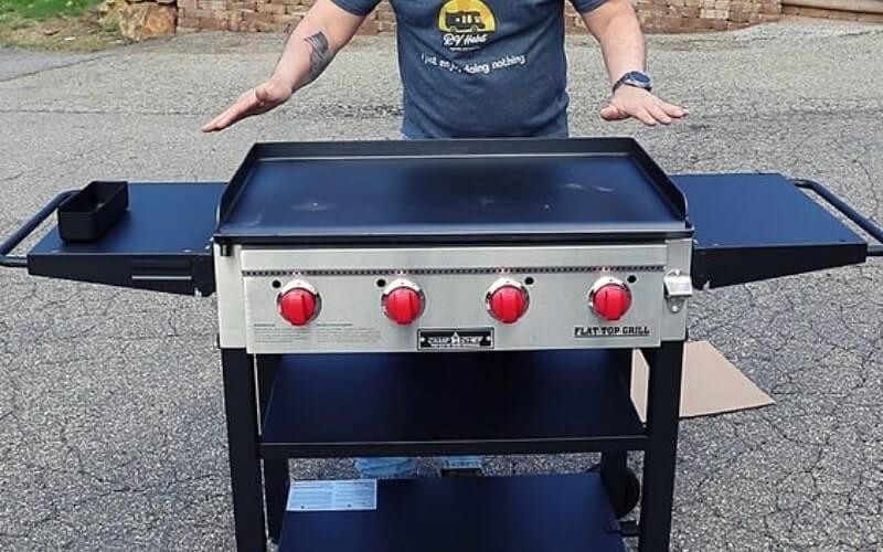 grill with flat top