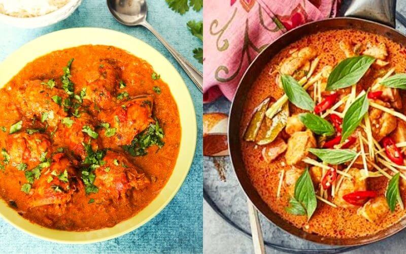 Difference between thai and indian curry