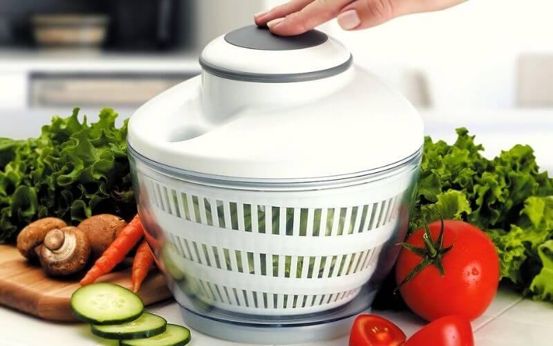 Lougnee Premium Large Salad Spinner Vegetable Washer with Bowl 