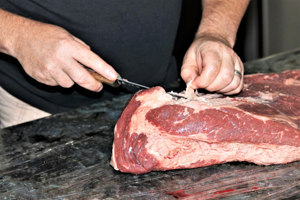 how to trim a brisket