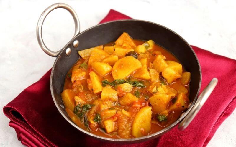 Indian Potato-Tomato Stir Fry