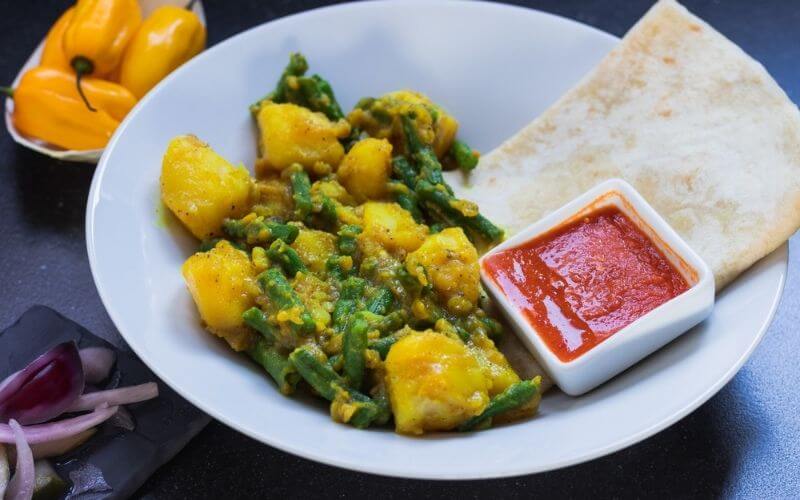 Punjabi Aloo Beans Recipe