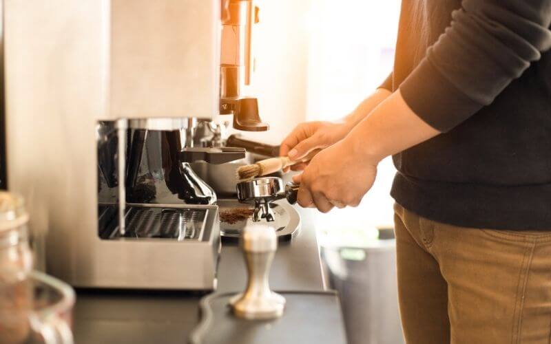 how to clean breville espresso machine