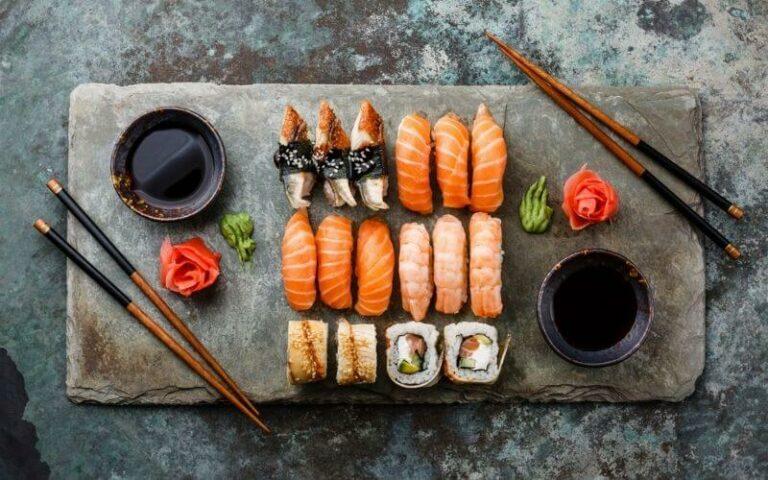frozen sushi rolls