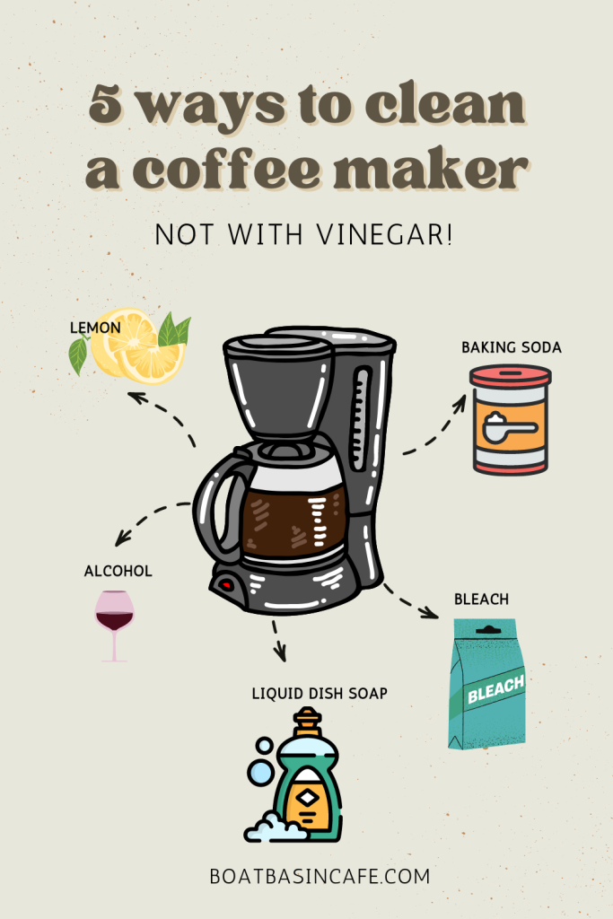 How to Clean a Coffee Maker (5 different ways But Not with Vinegar!)