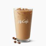 how much caffeine in large mcdonalds iced coffee