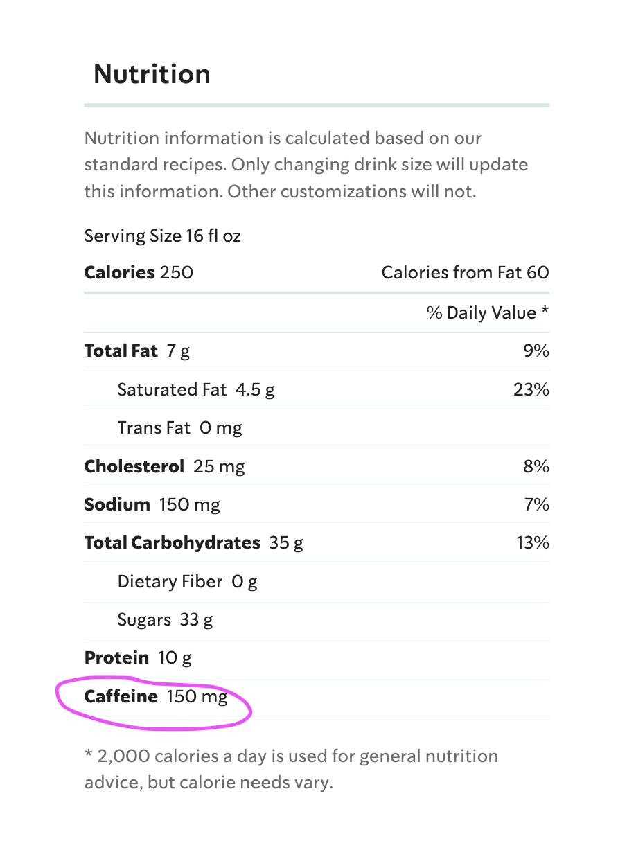 How Much Caffeine Does A Starbucks Caramel Macchiato Have? • BoatBasinCafe