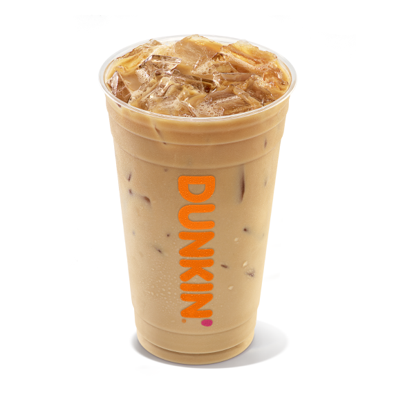 dunkin donuts large iced coffee oz