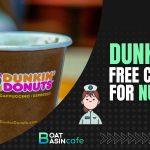 dunkin free coffee for nurses