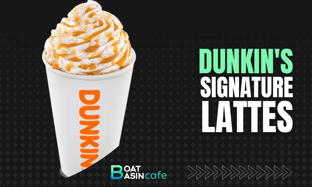 signature latte dunkin