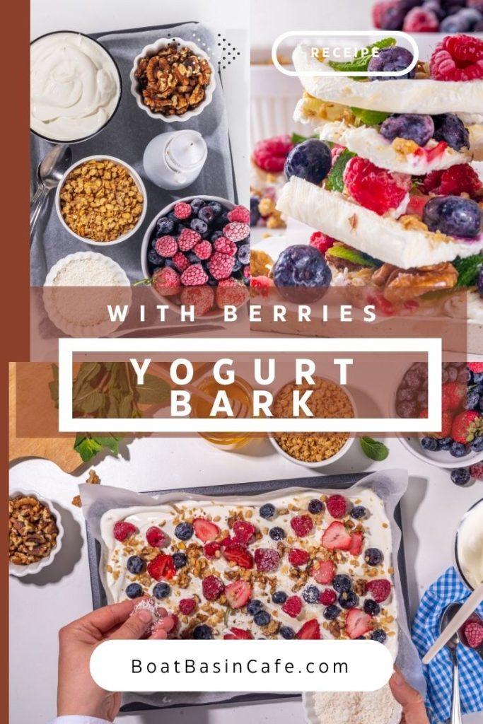 Easy Summer Snack:Frozen Yogurt Bark with Berries 1