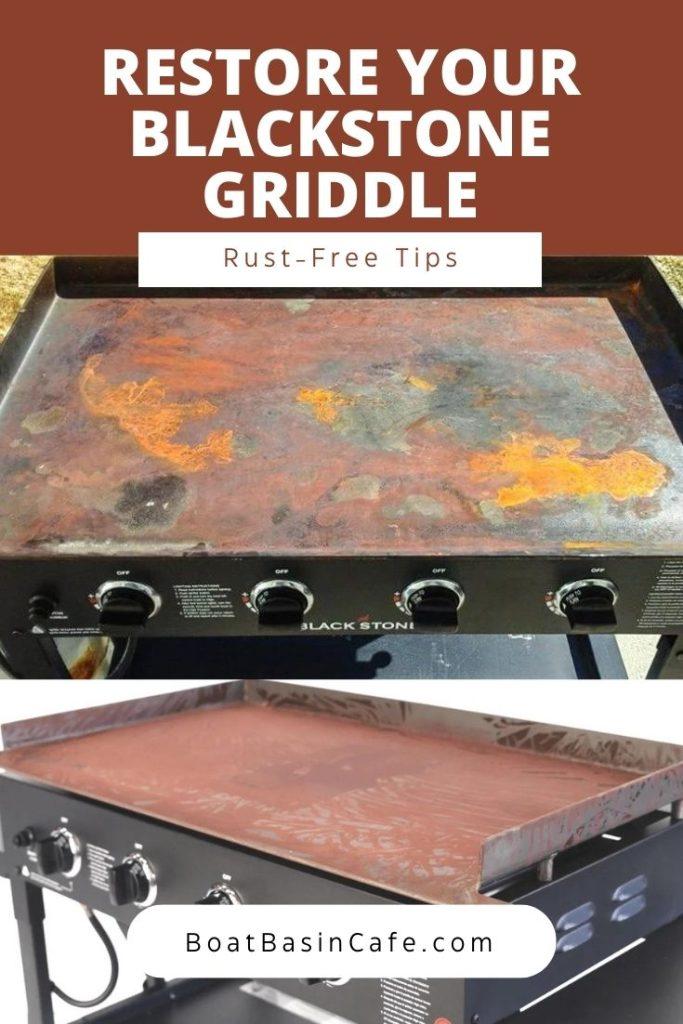 how to restore a rusty blackstone griddle