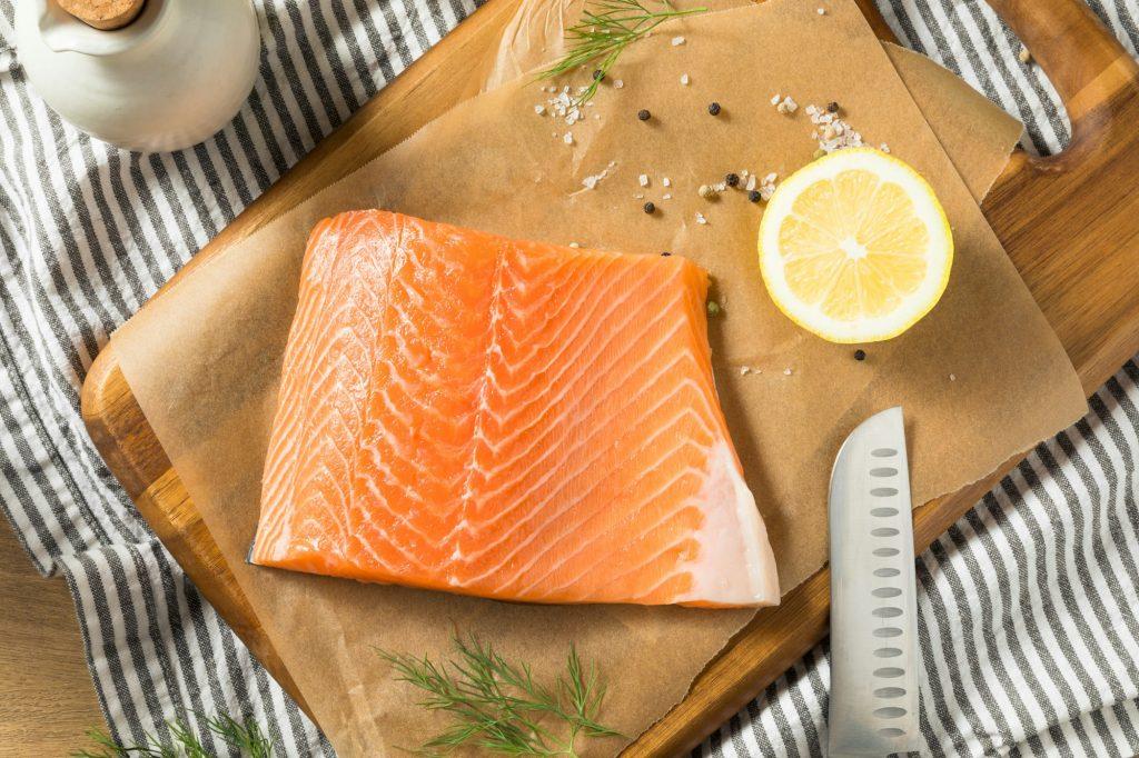 Raw Organic Atlantic Salmon Fillet